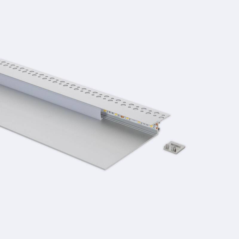 Afbeelding van Aluminium Profiel Gips/Pladur Integratie voor LED Strip tot 12 mm