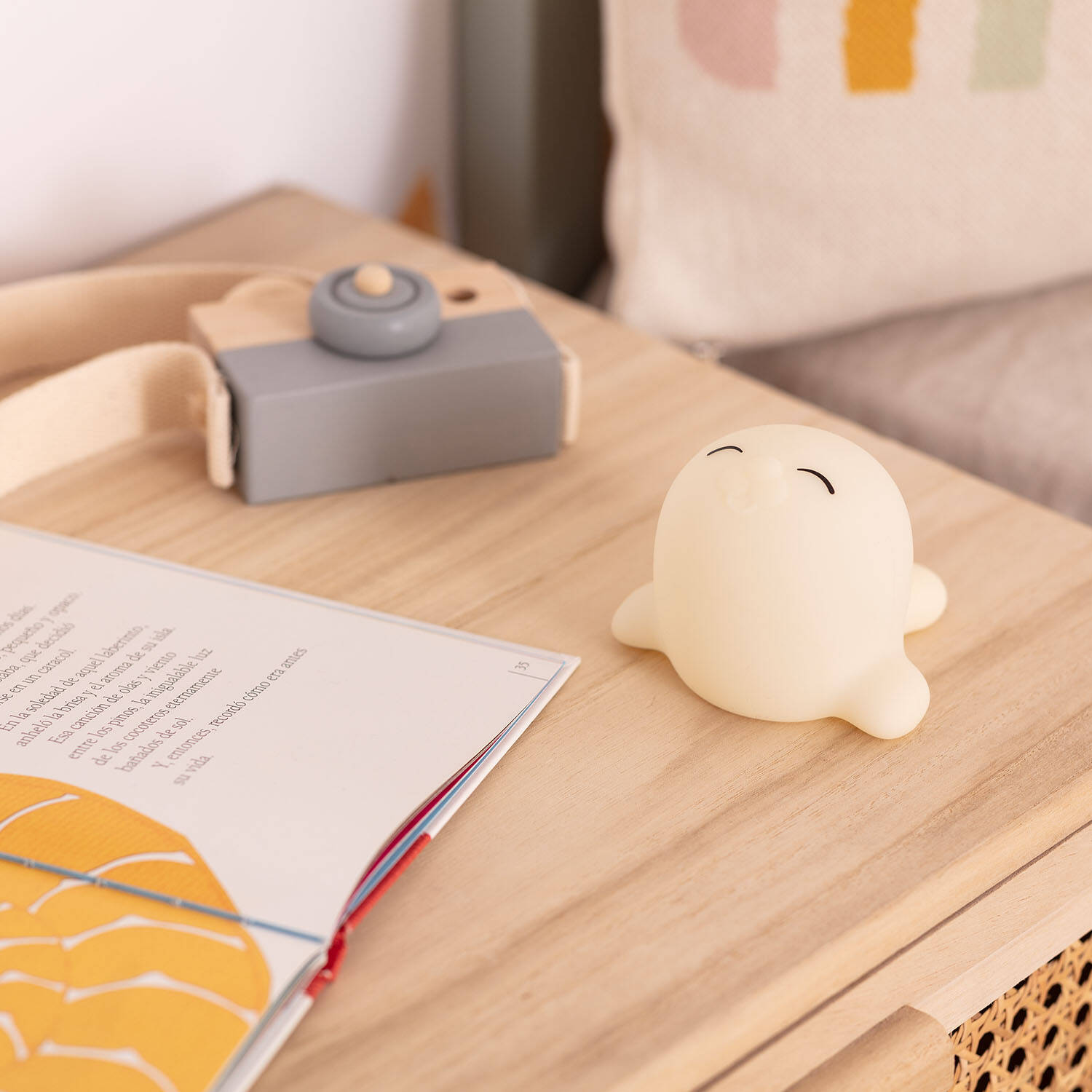 Lampka Nocna Dla Dzieci LED Foka RGB Silikonowa IP67