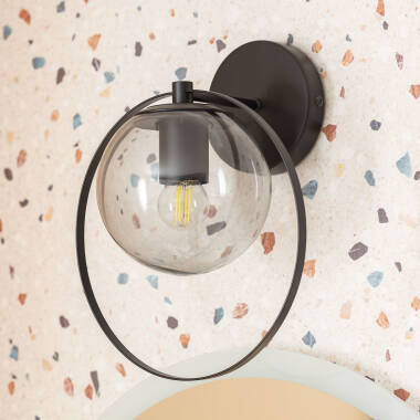 Image of Jubail Metal & Glass Outdoor Wall Lamp 