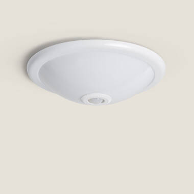 LEDKIA LED-Deckenleuchte 18W, Rund Ø29 Cm, Mit PIR-Bewegungs- & Dämmerungssensor – Flackerfrei, 1440 Lumen, Weiß