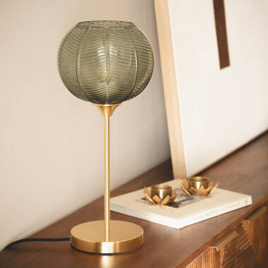 Image of Klimt Metal and Glass Table Lamp