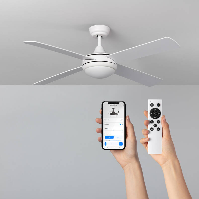 Image of Navy Silent Ceiling Fan with DC Motor 132cm 