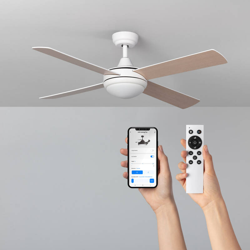Image of Navy Silent Ceiling Fan with DC Motor 132cm 