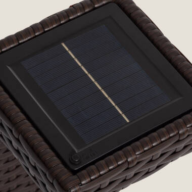 Bild von LED-Tischlampe Solar Außen Rattan Agra