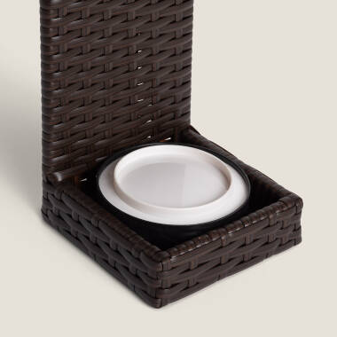 Bild von LED-Tischlampe Solar Außen Rattan Agra