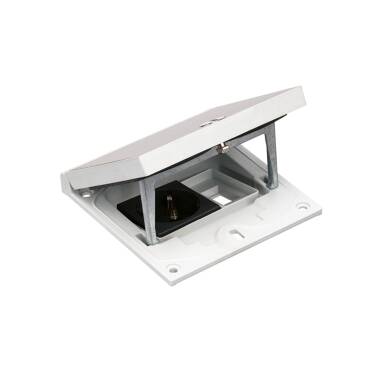 Unità Portameccanismi IP66 con Chiusura Manuale e Base di Presa Schuko per RJ45 Keystone Acciao Inox SIMON K45 KFH111/72