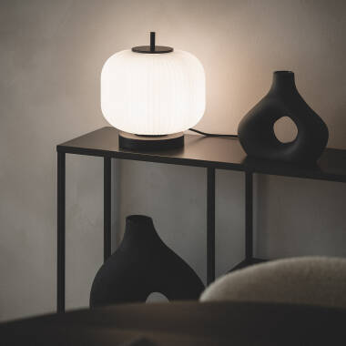 Lampe à Poser Métal et Verre Beca
