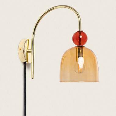 Image de Lampe Murale Métal et Verre Baudelaire 