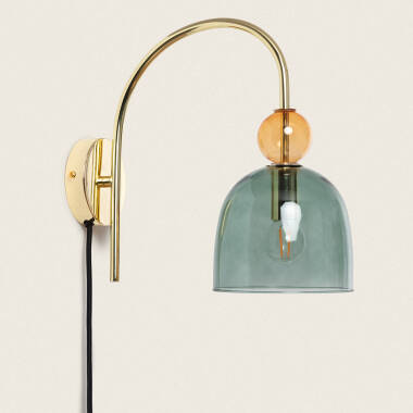 Image of Baudelaire Metal & Glass Wall Lamp