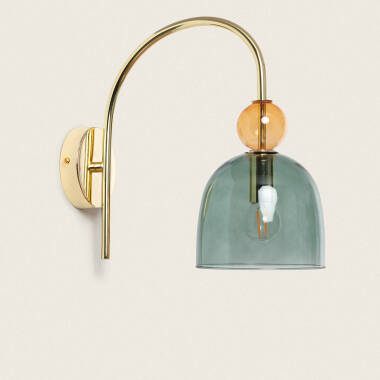 Wandlamp Metaal en Glas Baudelaire