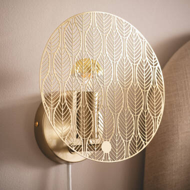 Lampa Ścienna z Metalu Delly