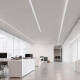 Image of Aluminium Large Size Recessed Profile with Continuous Cover for LED Strips up to 60mm