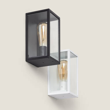 Image of Atrium Aluminium & Glass Outdoor Wall Lamp