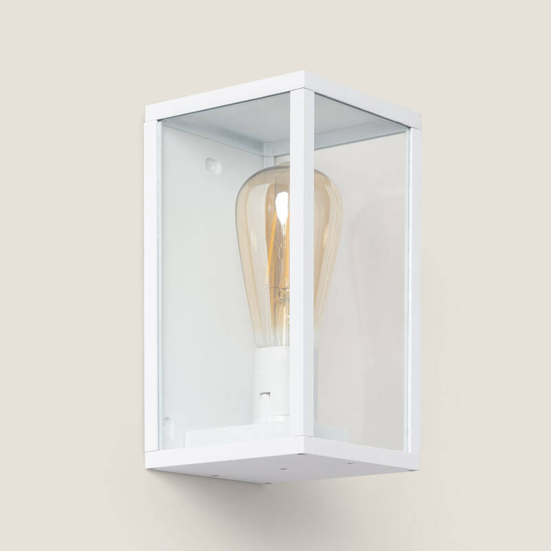 Image of Atrium Aluminium & Glass Outdoor Wall Lamp