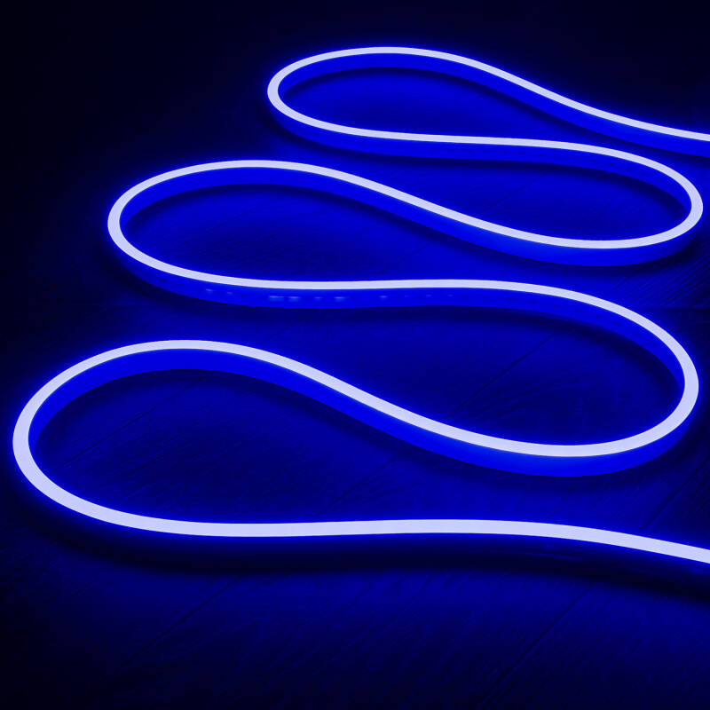 Image de Bobine Néon LED 100m 12V 110 LED/m Bleu Largeur 12mm Freecut pour Enseigne