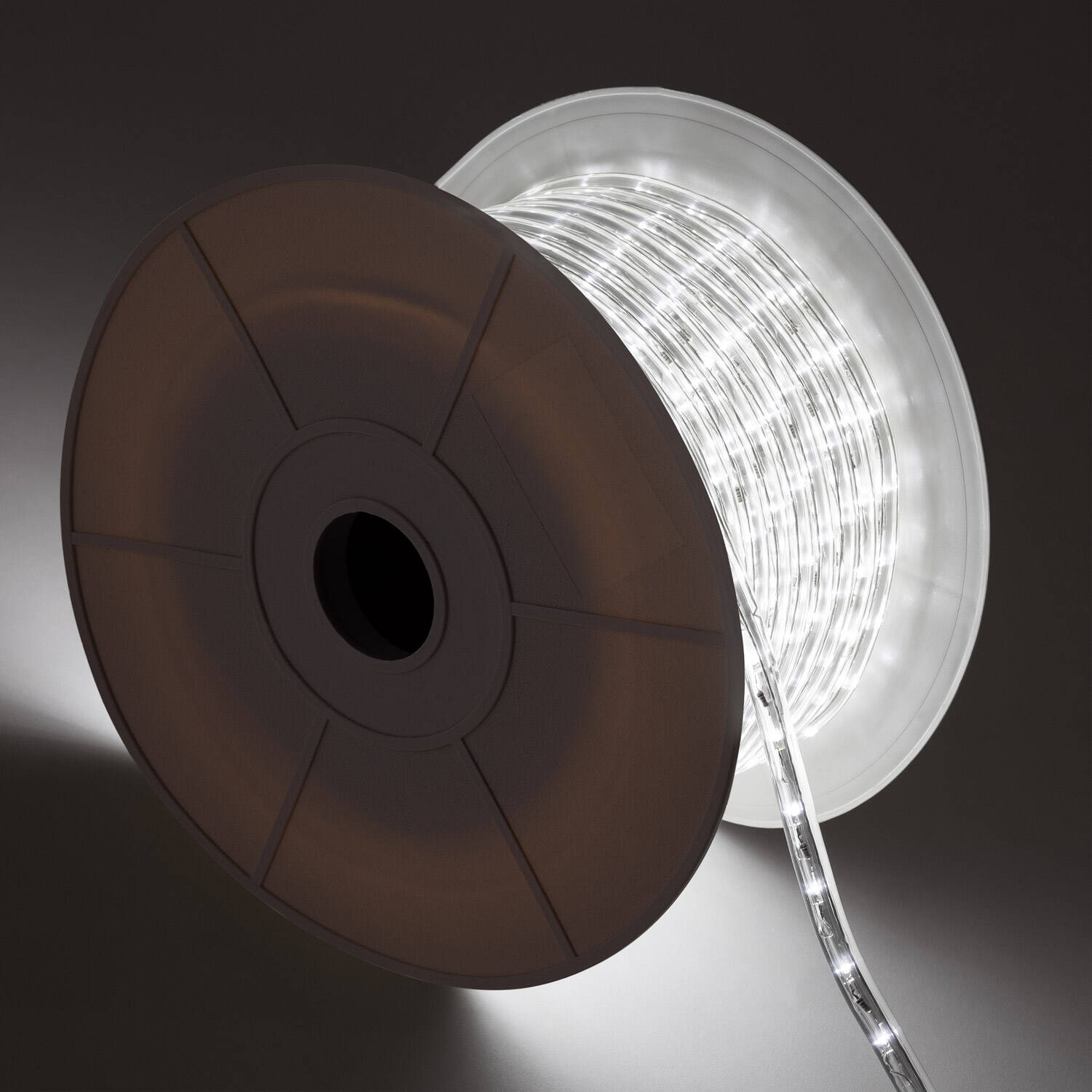 Okrągły Przewód LED 220V 36 LED/m SZPULA 50m, Cięcie co 100cm, IP65