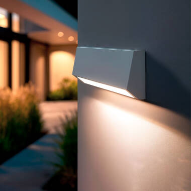 Wandlamp Outdoor LED 3W Opbouw rechthoekig Wit Valeta