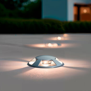 Baken Outdoor LED Grond Inbouw 4L 24V DC Loto Grijs