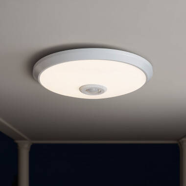 Plafoniera LED 20W con Sensore di Movimento PIR e Crepuscolare Design
