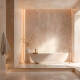 Immagine di Profilo in Alluminio con Copertura Continua Integrazione in Cartongesso per Striscia LED fino a 15mm