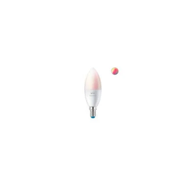 2er Pack LED-Glühbirnen Smart E14 4.9W 470 lm C37 WiFi + Bluetooth Regulable RGB+CCT Wählbar WIZ