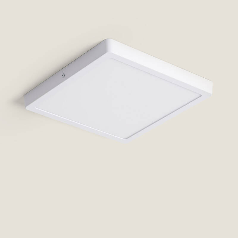 Image of 24W Galan Aluminium CCT Selectable SwitchDimm Slim Square LED Surface Lamp 280x280 mm 