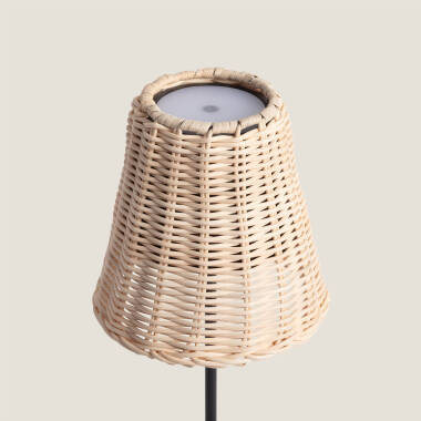 Bild von LED Tischleuchte Tragbar Aussen mit Batterie USB wiederaufladbar Metall Medinilla