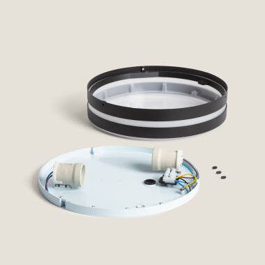 Image of Kadam Round Aluminium Outdoor Ceiling Lamp Ø285 mm 