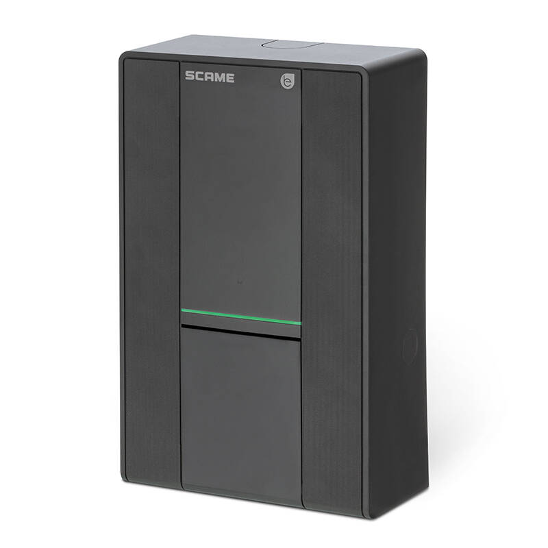 Bild von Ladegerät für Elektroautos SCAME 22kW Dreiphasig mit Anschlusssteckdose und Ladegerät 205.W119-D