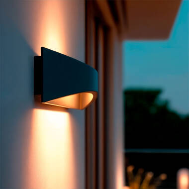 Afbeelding van Wandlamp Outdoor LED 7W Aluminium Selecteerbaar CCT Selecteerbaar Dubbelzijdig Verlichting Gedved