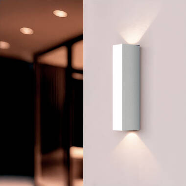 LED Wandleuchte für Außenbereich Aluminium doppelseitige Beleuchtung Hisar