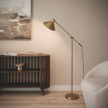 Staande Lamp Metaal Aleya Gold