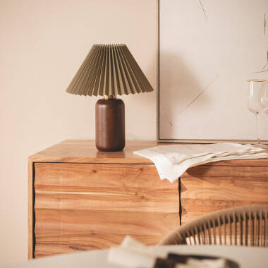 Image of Silene Wood Table Lamp 