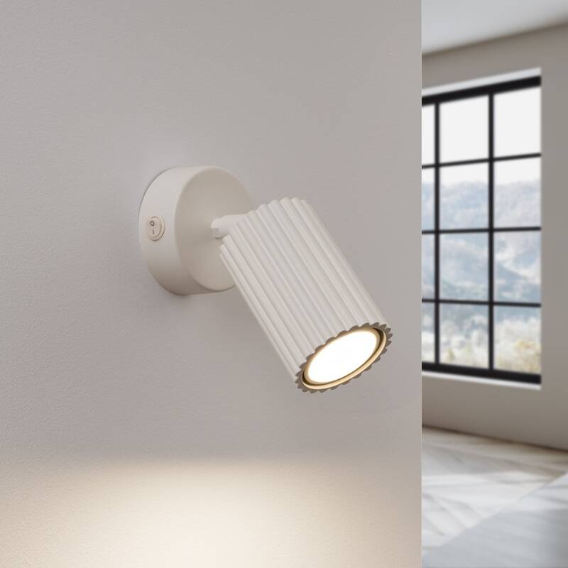 Bild von Wandleuchte Karbon mit Schalter SOLLUX