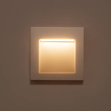 Image of Leif 4W Square Outdoor Recessed LED Wall Light White