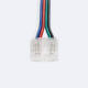 Bild von Clip-Verbinder Doppelt mit Kabel für LED-Streifen RGBW 24V DC COB IP20 Breite 12mm