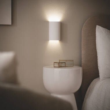 Dumpy Round Plaster Wall Lamp
