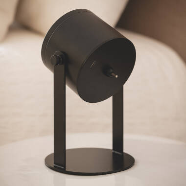Immagine di Lampada da Tavolo LED 6W Portatile con Batteria USB Ricaricabile Devin