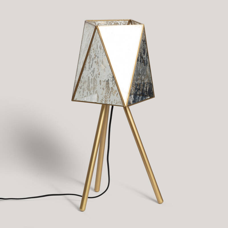 Image of Mattina Metal & Glass Table Lamp ILUZZIA 