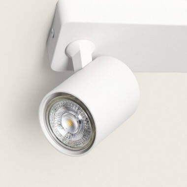 Image de Plafonnier Orientable Aluminium 3 Spots Blanc Cora