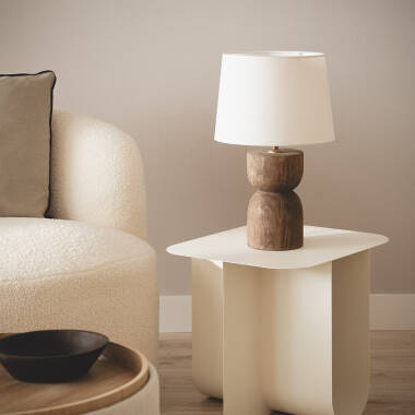 Bild von Tischlampe aus Holz Dallas