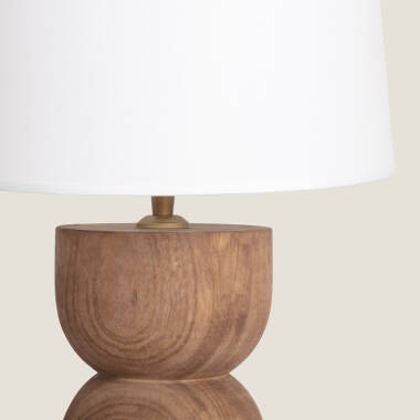 Bild von Tischlampe aus Holz Dallas