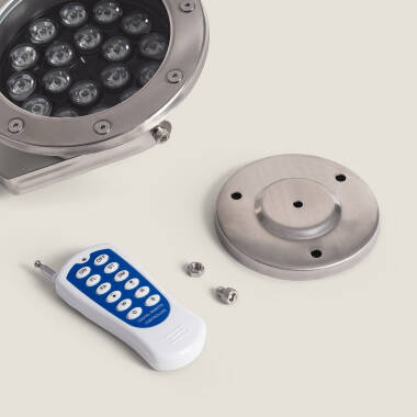 Bild von LED-Strahler Tauchfähig RGB 18W Oberfläche 12V DC