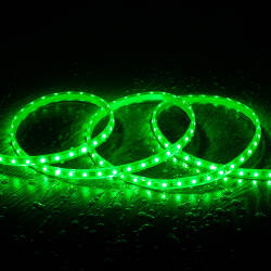 Product LED-Streifen 220V SMD2835 60LEDs/m Grün IP65 Breite 12mm Schnitt alle 100cm