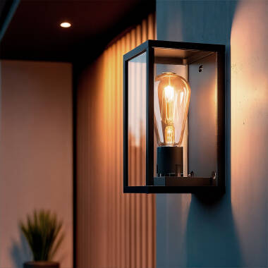 Atrium Aluminium & Glass Outdoor Wall Lamp