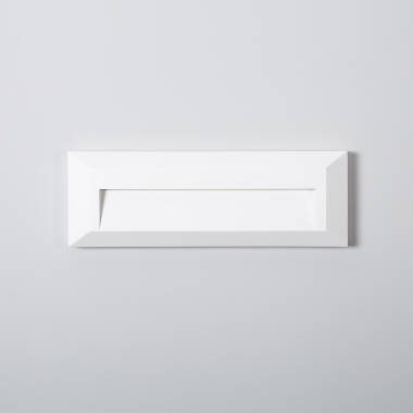 Image de Balise LED Extérieure 2W En Saillie au Mur Rectangulaire Élide Blanche 
