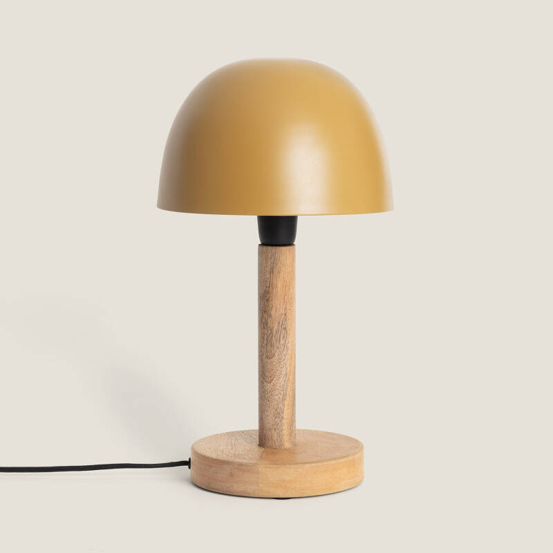 Image of Mallavi Metal & Wood Table Lamp 