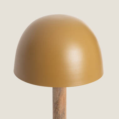 Image of Mallavi Metal & Wood Table Lamp 