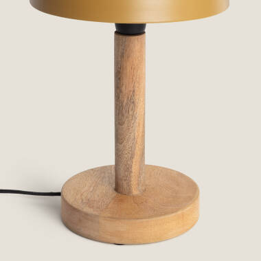 Image of Mallavi Metal & Wood Table Lamp 
