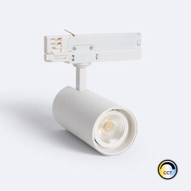3-Phasenstromschiene LED-Strahler 30W Fasano CCT Dimmbar Weiss